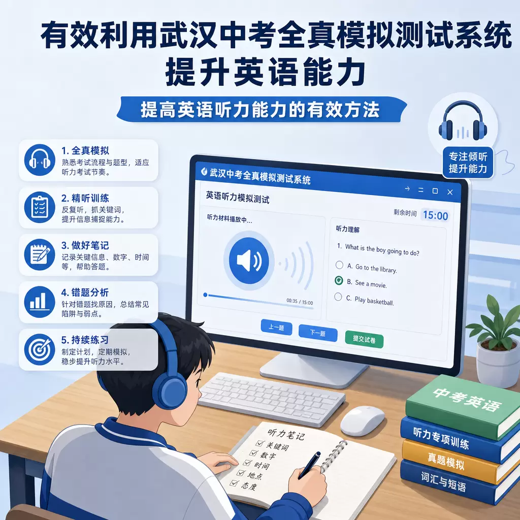 有效利用武汉中考全真模拟测试系统提升英语能力