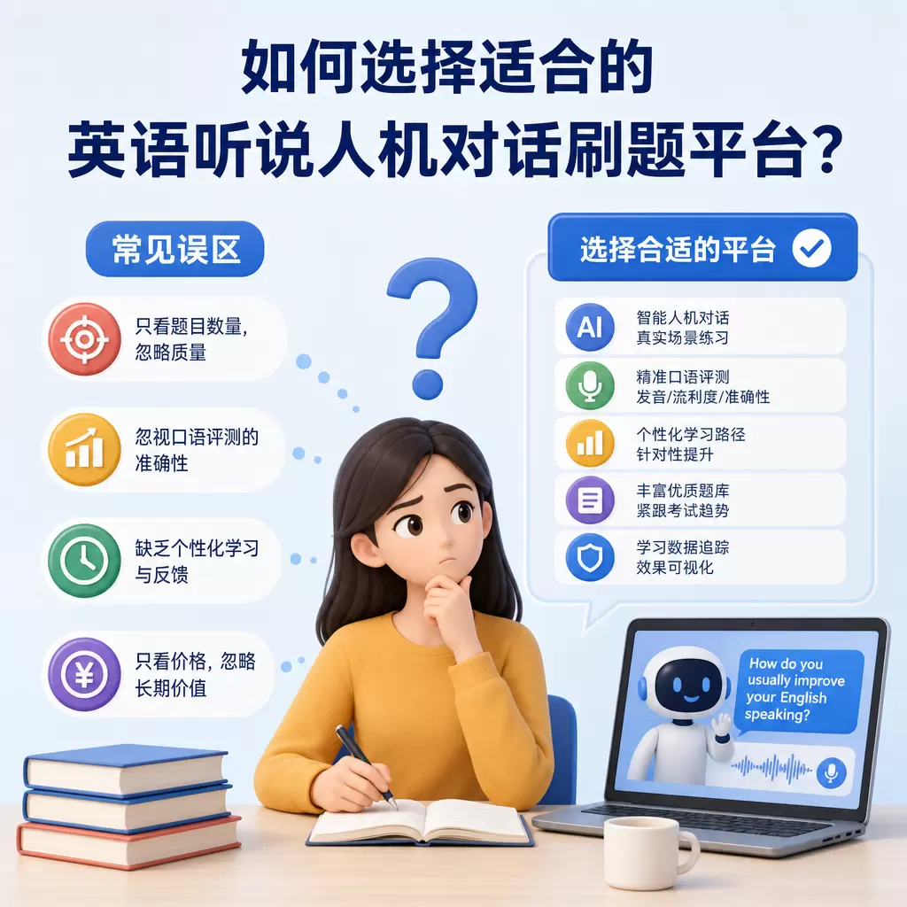 如何选择适合的英语听说人机对话刷题平台？