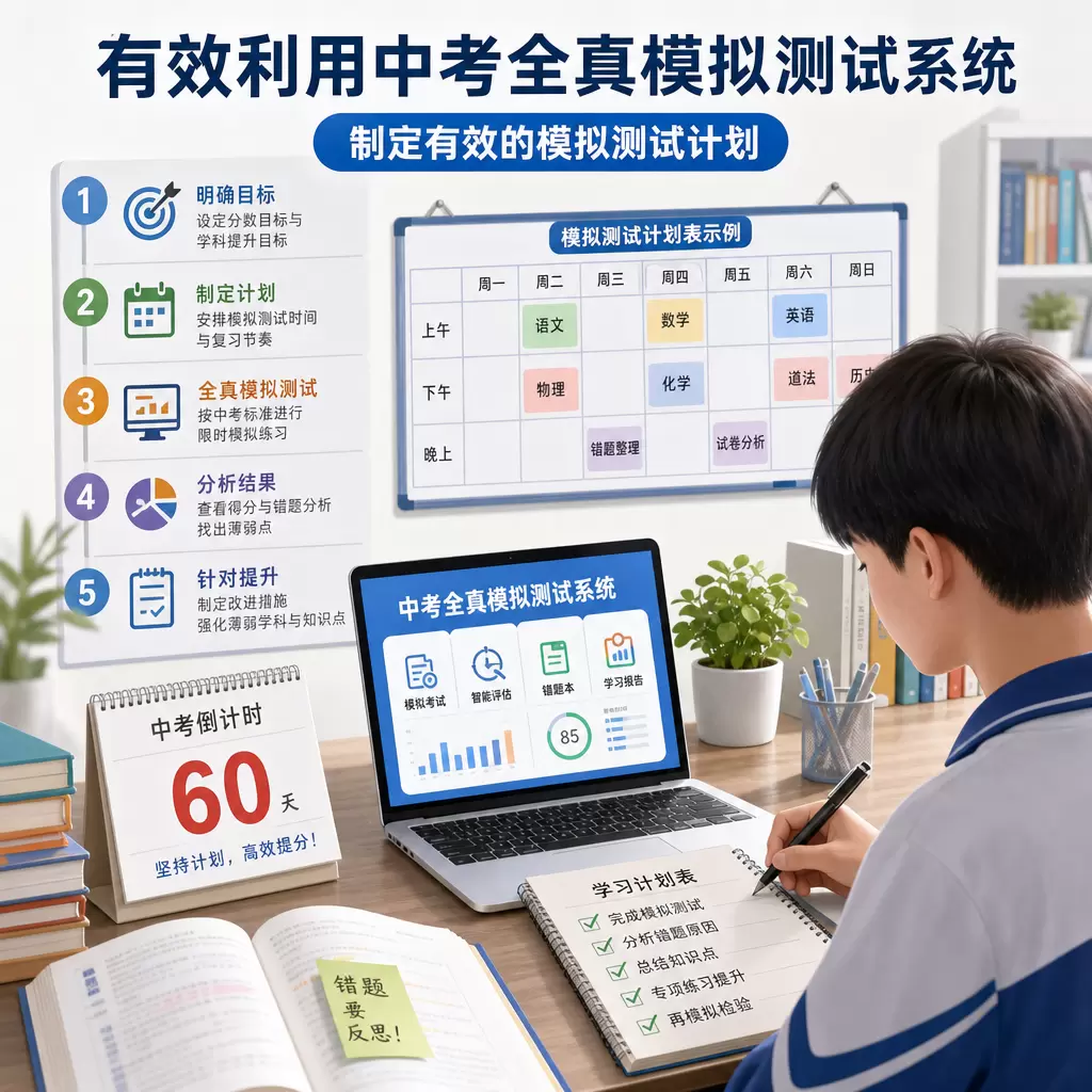 在宣恩如何有效利用中考全真模拟测试系统?